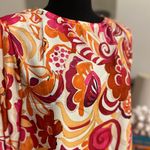 Flying Tomato Women’s  Vibrant Pink Multicolor Floral Top LS Bishop Slv Spring M Photo 4