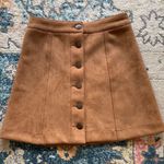 Forever 21 Button Down Faux Suede Skirt Photo 0