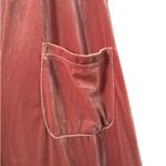 BiBi M velvet oversized wide leg adjustable overalls dusty pink mauve Size M Photo 4