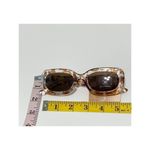 True Craft  Small Rectangle Marble Tortoise Shell Printed‎ Sunglasses Clear Brown Photo 3