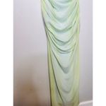 SIGNIFICANT OTHER Green Striped Mesh Square Neck Bodycon Verona Dress Size US 6 Photo 8