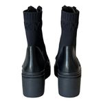 Michael Kors NEW  Brea COMBAT BOOTS Womens 9.5 Black Stretch Knit Leather Lace Up Photo 6