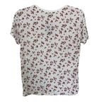 Forever 21  Women’s M White Rose Graphic Casual Tee Photo 1