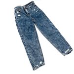 High Waisted High Rise Mom Fit Jeans Boyfriend Jeans Ripped Pants Denim Loose Ankle Crop Leggings Treggings Track Pants Blue Size XS Photo 2