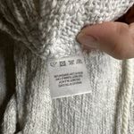 Lovers + Friends Tie Up Yacht Sweater Size Small White Gray 100% Cotton Lace-up Photo 6