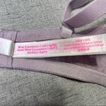 PINK - Victoria's Secret Victoria’s Secret Pink Wear Everywhere T Shirt Bra Purple & Silver Lace 34DD Photo 8