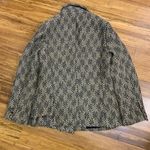 Pink Lily  Herringbone Blazer Womens Medium Double Breasted Pockets Career Jacket Photo 3