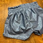 ZYIA Active Blue Steel Bubbles High Rise Bomber Shorts Sz Small Photo 12