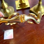 Gold Snake Choker Collar Hinge Necklace Happily Grey Abstract Avant Garde NWT Photo 5