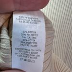 Aerie Women's Ribbed Raw Edge Cropped Tank Top Cream Crew Sleeveless Shirt Large Photo 9