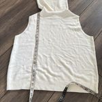 Designers Originals ivory Sleeveless knit turtleneck sweater tank Top White Size L Photo 2