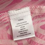 MADDEN NYC Women's Mini Skirt Medium Pink Swirl Smocked Waist Photo 3