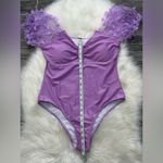 SheIn NWOT Plus Butterfly Appliques Ruched One Piece Swimsuit Photo 11