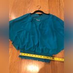 Iz Byer  | Chiffon Boho Blouse | Built-In Cami | Smocked Waist | EUC Photo 6