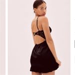 For Love & Lemons Lilou Floral Embroidered Bustier Satin Slip Mini Dress Photo 4