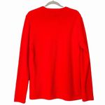ZARA NWT  Orange/Red Ribbed Knit Long Sleeve Shirt Size Medium Photo 2