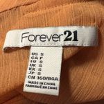 Forever 21 Forever‎ 21 Sleeveless Peter Pan Collar Blouse Small Sheer Rust Orange Bow Tie Photo 6