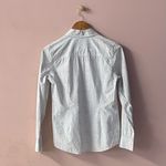 Tommy Hilfiger Y2K  Light Gray/White Ruffled Floral Print Button-Down Shirt Sz M Photo 1