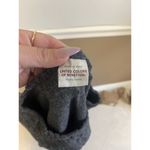 United Colors Of Benetton Benetton long sweater dress Womens M Gray Knit wool blend Crew Neck Cozy Prep Photo 2