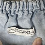 ZARA Woman Size Small Denim Cropped Peasant Loose Fit Top EUC Photo 3
