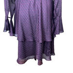 Joie  Marcel Blackberry Houndstooth Print Wrap Dress Size US‎ XL Photo 9