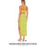 superdown Revolve Karolyna Maxi Skirt Set in Citron Photo 2