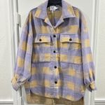 Princess Polly NWT Keelee Purple Plaid Oversized Jacket- Size Small/Medium Photo 1