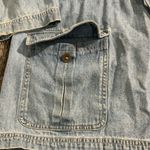 Denim & Co button up cinch waist vintage denim jacket Blue Size L Photo 5