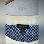 Talbots  Blue Plaid Textured Shell Vest Large Photo 2