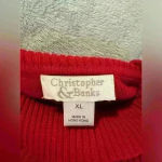 Christopher & Banks Women’s Red Christopher & Bank Sweater Photo 4