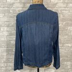 Chico's Chico’s Herringbone Denim Moto Jacket Photo 4