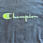 Champion  Long Sleeve Shirt Medium Black Neon Logo Photo 1