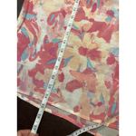 Counterparts  Floral Crochet Trim Long Sleeve Blouse Womens XL Pink‎ Peach New Photo 14