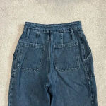 Topshop  Sandra Mom High Waist Trouser Jeans Black Size 27 Photo 6