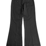 Copper Key  Black Pinstriped Wide Leg Cuffed Pants Size 7 Photo 3