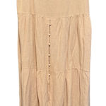 Japna  XL Maxi Skirt Tiered Button Front Boho Bohemian Long‎ Summer Casual Photo 0