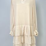 $565 NWOT SEE BY CHLOÉ Ruffles Tiered Georgette Mini Dress Size 38/ L Pink Size L Photo 3