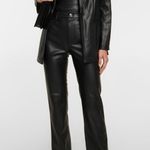 STAUD  Chisel Straight Faux Leather Pants/Size 0 Photo 0