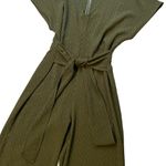 Victoria and Sophia v-Neck Wide Leg Cropped Length Jumpsuit, Sz S Photo 8