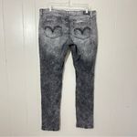 Levi's 524 Jeans Skinny Low Rise Acid Wash Denim Gray Size 15 Photo 5