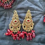 Indian Pakistani complete wedding bridal jewelry set Gold Photo 7