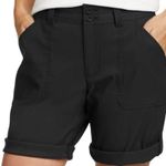 Eddie Bauer Ladies' Cargo Shorts BLACK Size 12 Lightweight Pocket With Zipper Photo 0