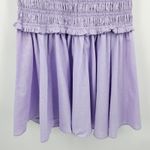Especia‎ Maternity Lavender Celeste Dress Size M Smocked Flounce Hem Boho Purple Photo 4