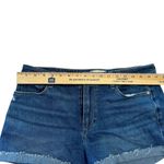 Paige Denim Shorts Size 30 | High Rise Raw Hem Jean Cutoffs Distressed Blue Photo 2