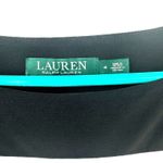 Lauren Ralph Lauren Size 4 Dress Black White Sleeveless Fitted High‎ Neck Photo 3