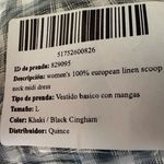 Quince NWT Women’s 100% European linen scoop neck midi dress Sz L Photo 7