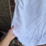 Cloth & Stone Anthropologie White Raw Hem Long Sleeve Blouse Size Medium Photo 7