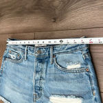 GRLFRND  Cindy Button-Fly Distressed Blue Jean‎ Cut Off Shorts Size 28 Photo 4