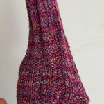 Free People  pink purple orange multicolor cropped knit sweater Photo 7