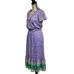 LC Lauren Conrad Lauren Conrad Floral Wrap Midi Dress XS Flutter Sleeve Cottagecore Boho Preppy Photo 2